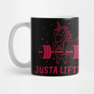 Justa liftin unicorn Mug